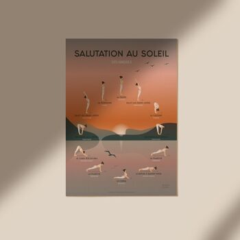 Poster Yoga : Salutation au Soleil 8