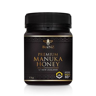 BeeNZ Miel de Manuka UMF5 + 83 mg/kg Méthylglyoxal (MGO) 1000g