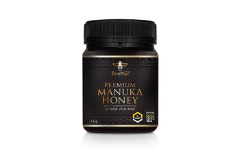 BeeNZ Miel de Manuka UMF5 + 83 mg/kg Méthylglyoxal (MGO) 1000g 1