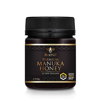 BeeNZ Miel de Manuka UMF10 + 263 mg / kg de metilglioxal (MGO) 250g