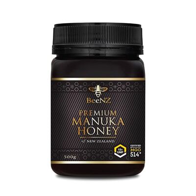 BeeNZ Miel de Manuka UMF15 + 514 mg/kg de méthylglyoxal (MGO) 500g