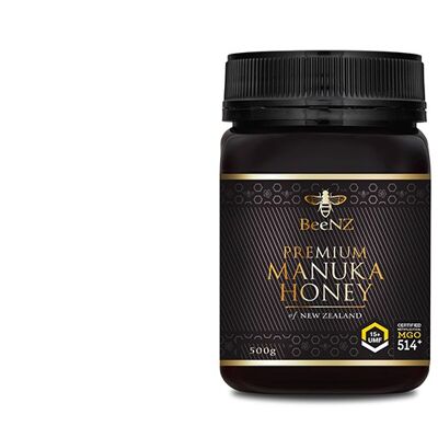 BeeNZ Miel de Manuka UMF15 + 514 mg/kg de méthylglyoxal (MGO) 500g