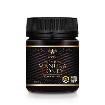 BeeNZ Manuka Honey UMF20 + 829 mg / kg methylglyoxal (MGO) 250g