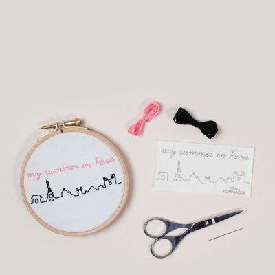 EASY EMBROIDERY Kit - My summer in paris