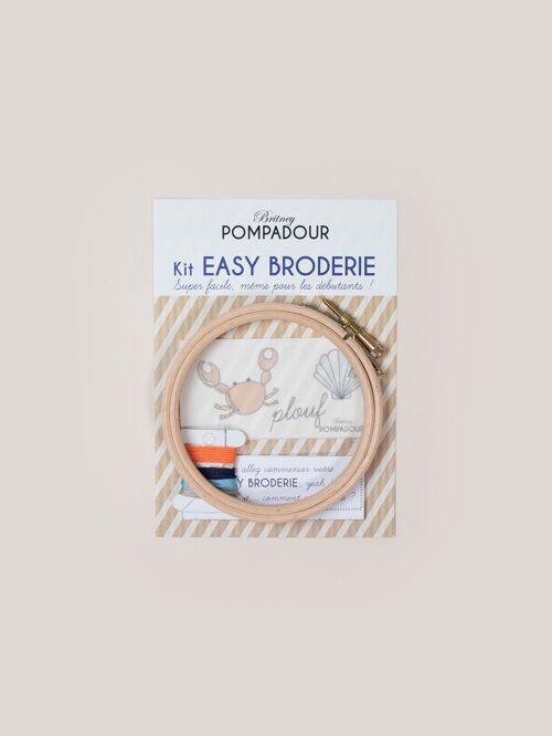 Kit EASY BRODERIE - Plouf Crabe