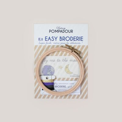 EASY EMBROIDERY Kit - Fly me to the moon