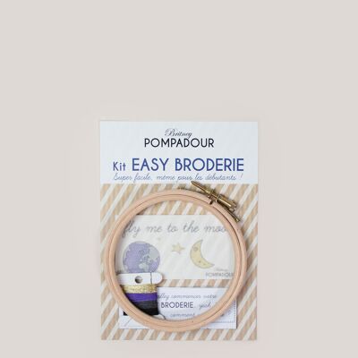 Kit EASY BRODERIE - Fly me to the moon