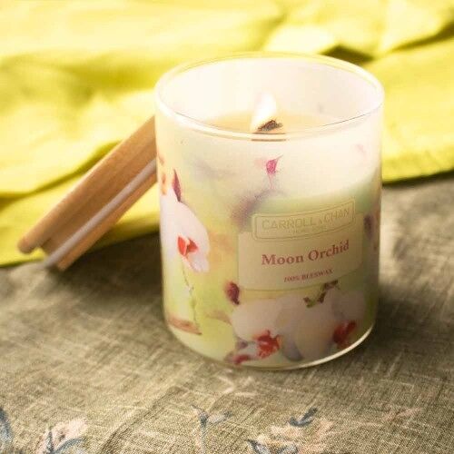 Moon Orchid Beeswax Jar Candle