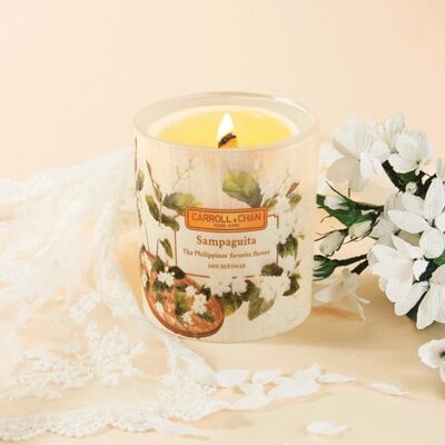 Sampaguita Beeswax Jar Candle