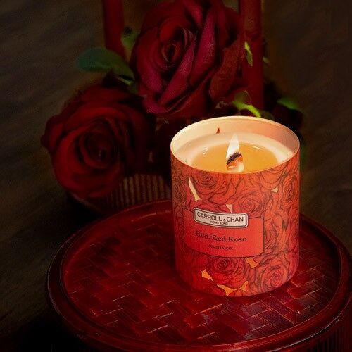 Red, Red Rose Beeswax Jar Candle