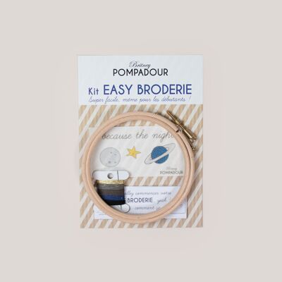 EASY EMBROIDERY Kit - Planet