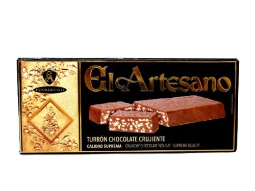 Turrón de chocolate crujiente 200g