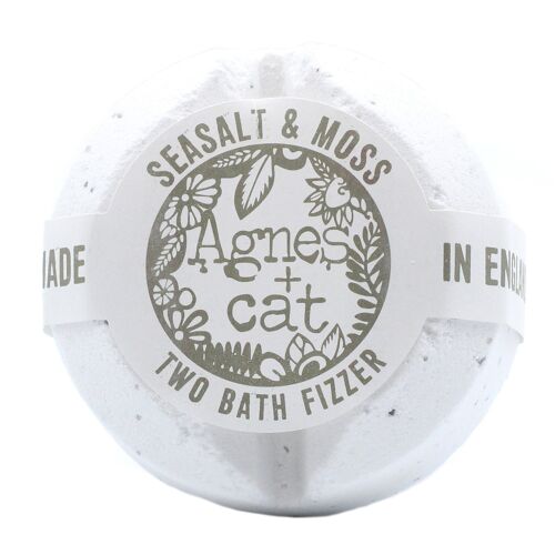 210g Bath Fizzer - Sea salt and Moss