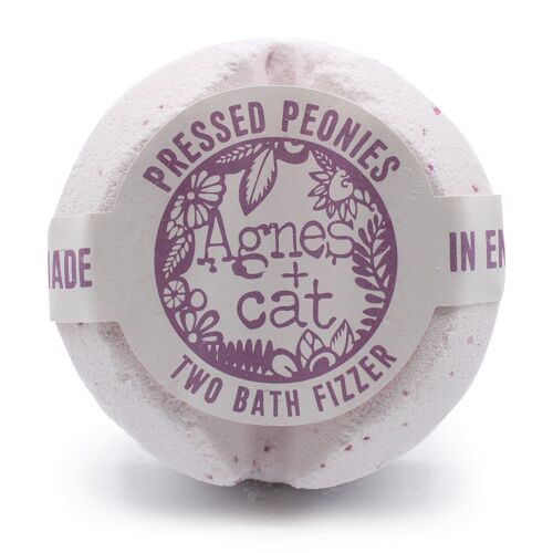 210g Bath Fizzer - Pressed Peonies