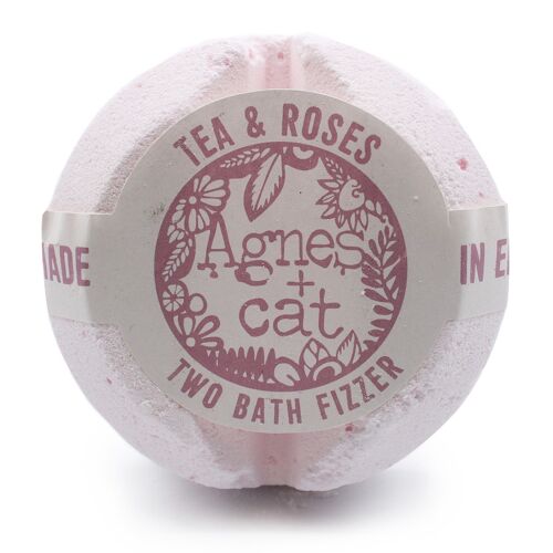 210g Bath Fizzer - Tea and Roses