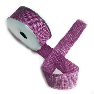 Natural Texture Ribbon 38mm x 20m - French Lavender - 1 pc