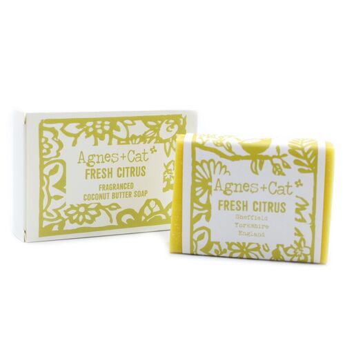 140g Handmade Soap - Fresh Citrus - 6 pack