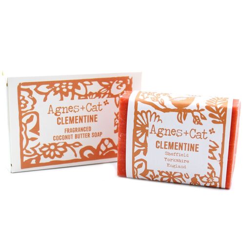 140g Handmade Soap - Clementine -  6 pack