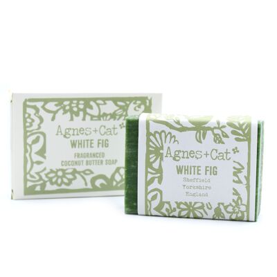 140g Handmade Soap - White Fig - 6 pack