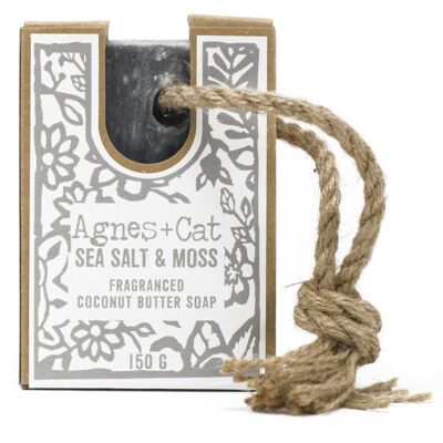 150g Seife am Seil – Meersalz und Moos