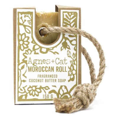 150g Soap On A Rope - Moroccan Roll