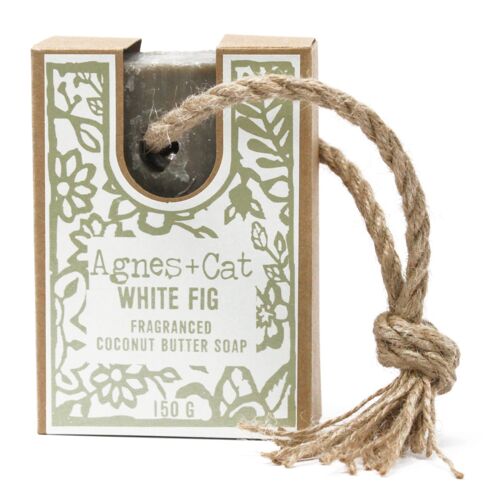 150g Soap On A Rope - White Fig