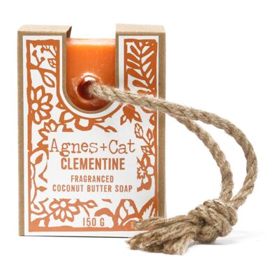 150g Soap On A Rope - Clementine
