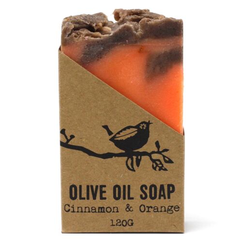 Cinnamon+ Orange Olive Oil Soap - 120g - 6 pack