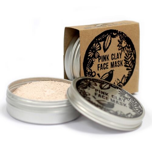 Pink Clay Face Mask 50g - 4 pack