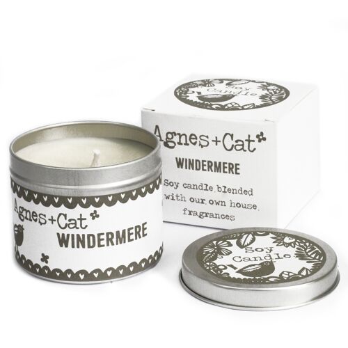 200ml Soy Wax Tin Candle - Windermere - 6 pack