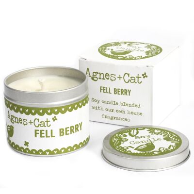 200ml Soy Wax Tin Candle - Fell Berry - 6 pack