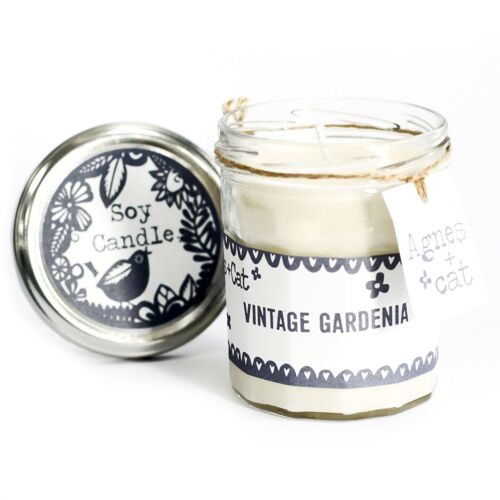 JamJar Candle - Vintage Gardenia - 6 pack
