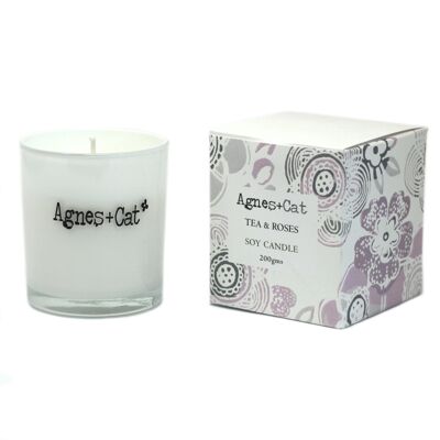 Votive Candle - Tea and Roses - 4 pack