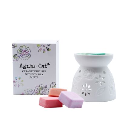 Fondeur de cire avec quatre fondants de cire de soja - 1pc