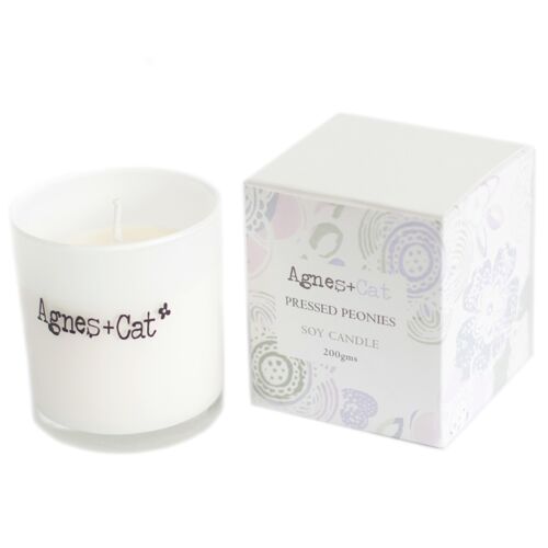 Votive Candle - Pressed Peonie - 1pc