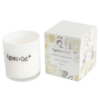 Votive Candle - Coffee and Walnut - 1pc