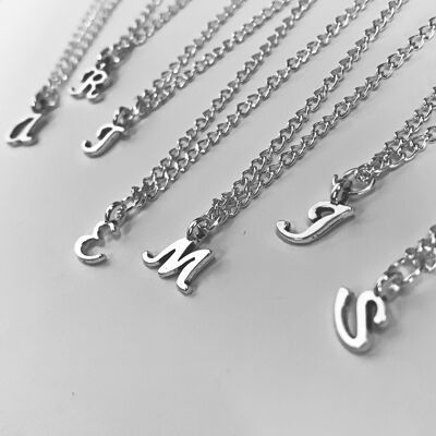 Initial Necklaces - D - 20" Necklace