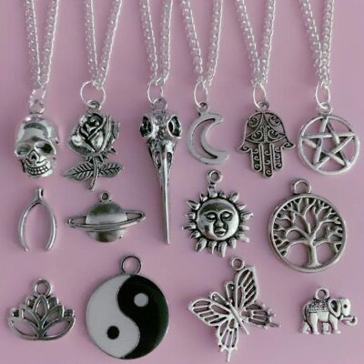Charm Necklaces - 16" Necklace - Moon