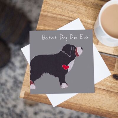 Bernese Mountain Dog Dad Birthday Card