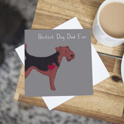 Welsh Terrier Dog Dad Birthday Card