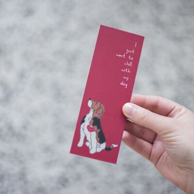 Beagle Bookmark - Choice of Designs - Red - I just want