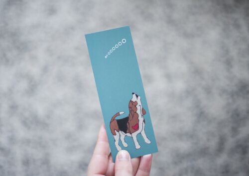Beagle Bookmark - Choice of Designs - Jade Green - Arooooo