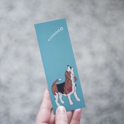 Beagle Bookmark - Choice of Designs - Jade Green - Arooooo