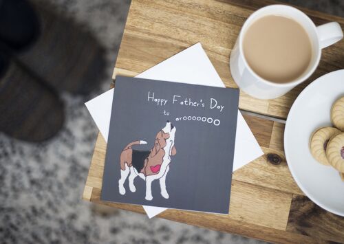 Beagle Dog Dad Happy Father's Day Card