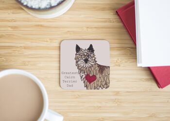 Cairn Terrier Greatest Dog Parent Coaster - Maman - Sans Dossier Cadeau 4