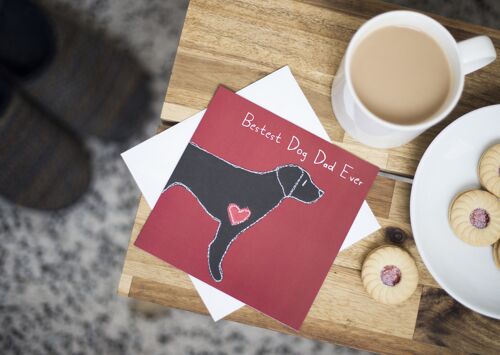 Black Labrador Dog Dad Father's Day Card
