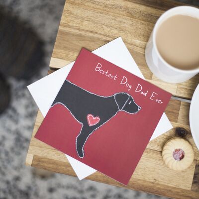 Black Labrador Dog Dad Father's Day Card