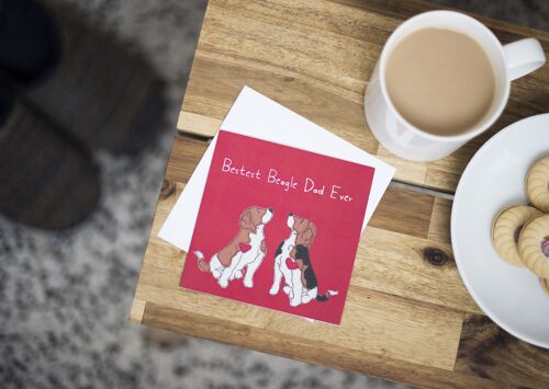 Bestest Beagle Dad Ever - Father's Day / Dad Birthday Card