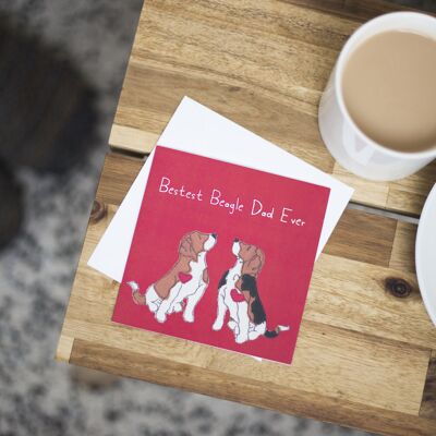 Bestest Beagle Dad Ever - Father's Day / Dad Birthday Card
