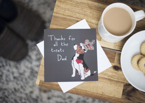Beagle Dad Birthday Card - Thanks For All The Treats